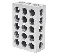 ZDSFSD 2Pcs 25x50x75mm Hardened Steel Blocks 23 Holes Parallel Clamping Block Lathe Tools Precision 0.005mm for Machine Tool