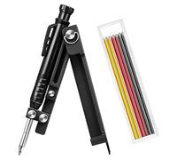 ZDSFSD Multifunctional Scribe Tool, Construction Pencils, Carpentry Tools with Deep Hole Pencil, DIY Woodworking Scriber