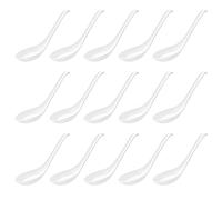 ZDSFSD Soup Spoons,15Pcs Japanese Style Spoons Rice Spoons Chinese Asian Soup Spoons with Long Handle for Restaurants