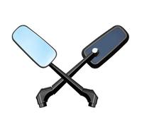ZDSMYXGS Motorcycle Rotatable Rearview Mirror For H&onda MSX 125 For CB500X NC750X CRF1100L Africa Twin Field View Extender Mirror(BLACK 1)