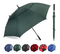ZDSSM Automatic Open Golf Umbrella, 54/62/68/72 inch Extra Large Oversize Double Canopy Vented Stick Umbrellas, Windproof Waterproof Umbrella for Men And Women