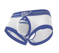 ZDSUHYIW Boxer Shorts for Men Boxer Shorts Underwear with Hole Pants Men's Boxer Shorts Trunk Breathable Thongs Low Waist Hipster Backless Underwear Gay Lingerie Sleepwear, White, XL
