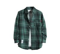 ZDSUHYIW Flannel Shirt Men's Checked Shirt Sun Protection Shirt Jacket Long Sleeve Oversized Fisherman Shirt Traditional Shirt Work Shirt Lumberjack Shirt Regular Fit Casual Shirts Summer Long Sleeve