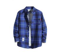 ZDSUHYIW Flannel Shirt Men's Checked Shirt Sun Protection Shirt Jacket Long Sleeve Oversized Fisherman Shirt Traditional Shirt Work Shirt Lumberjack Shirt Regular Fit Casual Shirts Summer Long Sleeve
