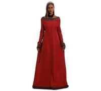 ZDSUHYIW Long Curvy Princesses Women's Dress Medieval Celtic Cosplay Costume Elegant Comfortable Casual Vintage Lightweight Carnival Maid Halloween Gothic Vintage Hostess Dress