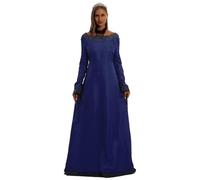ZDSUHYIW Long Curvy Princesses Women's Dress Medieval Celtic Cosplay Costume Elegant Comfortable Casual Vintage Lightweight Carnival Maid Halloween Gothic Vintage Hostess Dress