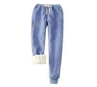 ZDSUHYIW Long Plush Soft Pyjama Bottoms, Men's Pyjama Bottoms, Elastic Waistband, Drawstring, Casual Trousers, Warm Winter Trousers, Wide Leg Sweatpants, Pyjama Bottoms, Fleece Pyjama Bottoms, Warm