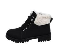 ZDSUHYIW Women's Cowboy Boots with Round Toe and Thick Heel in Plus Size Comfortable Warm Waterproof Winter Shoes Cotton Boots Cowboy Boots Women
