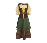 ZDSUHYIW Women's Medieval Renaissance Dress, Plus Sizes, Elegant Evening Dress, Short Sleeve, Medieval Queen, Victorian, for Carnival, Ball Gown, Long, Slim Fit, Vintage Costumes
