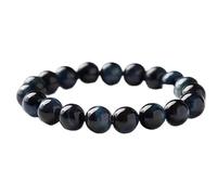 ZDUD Jewellery for women,Ladies Bracelets,Natural blue Tiger Eye Quartz Crystal Cat Round Beads Women Bracelet 4-10mm(6mm*14cm)