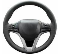ZDUODUN Car Steering Wheel Cover Hand Stitching On Wrap Non-Slip, For Suzuki Ignis 2016-2024 Micro Fiber Leathe Protector Cover