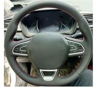 ZDUODUN Car Steering Wheel Cover Micro Fiber Leathe Hand Stitching, For Kadjar For Koleos For Megane For Talisman For Scenic For Espace 2015-2018 On Wrap Non-Slip Protector Cover