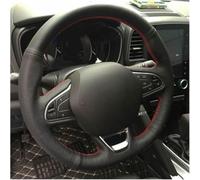 ZDUODUN Car Steering Wheel Cover Micro Fiber Leathe Hand Stitching, For Kadjar For Koleos For Megane For Talisman For Scenic For Espace 15-18 On Wrap Non-Slip Protector Cover
