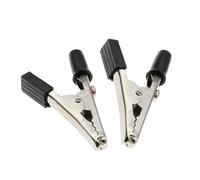 ZDVHOMCB 10PCS Alligator Clip 4MM Handle Cable Lead Test Charging Clamp Metal Crocodile Clamp Length 50mm ZDVHOMCB