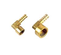 ZDVHOMCB 1pc Brass Hose Pipe Fitting Elbow 8mm 10mm 12mm 14mm 16mm Tail 1/4" 3/8" 1/2" Female Thread Copper Connector Joint Coupler(PLF16-04) ZDVHOMCB