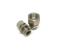 ZDVHOMCB 1pc Brass Straight Threaded Female Pipe Fittings Pneumatic Tube Fittings PMF10/PMF12/PMF14/PMF16-M5/01/02/03/04(PMF12,-03) ZDVHOMCB