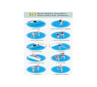 ZDVHOMCB Aquatic Exercise for Seniors Water Aerobics Routine Low Impact Pool Workout for Joint Health Unframed,08X12inch(20X30cm)