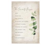 ZDVHOMCB Botanical Scripture Wall-Art Serenity Prayer Poster Home Decor Kitchen Decorative Wall Hanging Picture Unframed,08x12inch(20x30cm)