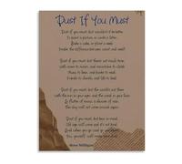 ZDVHOMCB Carpe Diem Dust If You Must Poem Art Print on Canvas Existential Wall Decor for Study and Personal Library Framed,16x24inch(40x60cm)