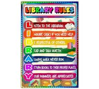 ZDVHOMCB Classroom Expectations Poster Colorful Rules Chart for Students Elementary Middle High School Teacher Supplies Positive Classroom Decor Framed,08x12inch(20x30cm)