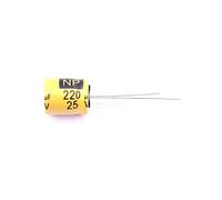 ZDVHOMCB Electronic devices 10 Pcs Aluminum Electrolytic Capacitor Dip 220uF±20% 25V Non-Polar Electrolytic Capacitor Radial Lead, 10x12.5mm RNG221M1EBK-1012 Energy storage elements