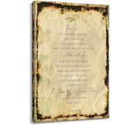 ZDVHOMCB Isaiah 43 1-3 Scripture Poster Fear Not For I Have Redeemed You Wall-Art Canvas Print for Dining Room Wall Decor(Unframed,16x24inch(40x60cm))