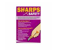 ZDVHOMCB Laboratory Poster Sharps Disposal Procedures and Guidelines Canvas Painting for Research Framed,12x18inch(30x45cm)