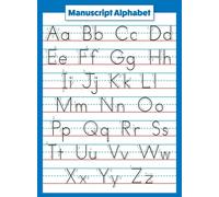 ZDVHOMCB Manuscript Print ABC with Lines for Writing Practice at Home or School Framed,12x18inch(30x45cm)