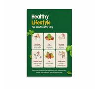 ZDVHOMCB The Food Pyramid Learning Poster for Educational Canvas Wall-Art Chart Healthy Eating Classroom Bedroom Nursery Decor Unframed,16x24inch(40x60cm)
