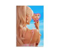ZDXTYH BarbieModern Aesthetic Decor Prints for Bedroom Living Room Office with Premium Fade Resistant Canvas20x30inch(50x75cm) Barbie