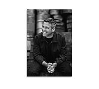 ZDXTYH George ClooneyModern Aesthetic Decor Prints for Bedroom Living Room Office with Premium Fade Resistant Canvas20x30inch(50x75cm) George Clooney