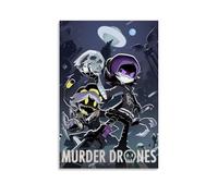 ZDXTYH Murder DronesModern Aesthetic Decor Prints for Bedroom Living Room Office with Premium Fade Resistant Canvas20x30inch(50x75cm) Murder Drones