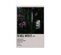 ZDXTYH PinkPantheress To Hell with ItModern Aesthetic Decor Prints for Bedroom Living Room Office with Premium Fade Resistant Canvas08x12inch(20x30cm) PinkPantheress To Hell with It