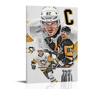 ZDXTYH Sidney CrosbyModern Aesthetic Decor Prints for Bedroom Living Room Office with Premium Fade Resistant Canvas24x36inch(60x90cm) Sidney Crosby