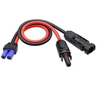 zdyCGTime 10AWG EC5 Female to Solar Male and Female Photovoltaic Power Cord Kit is Compatible with EC-5 Female Plugs and Solar Connectors,for Solar Motorcycle Weeder Generator etc.(40cm/1Pack)
