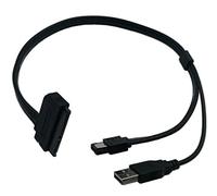 zdyCGTime 2.5" Hard Disk Drive SATA 22Pin to eSATA Data USB Powered Cable Adapter