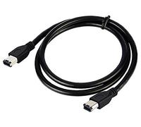 zdyCGTime 3.3 FT 6 Pin to 6 Pin Firewire DV iLink Male to Male IEEE 1394 Cable,Compatible with PC,FireWire,SUN,Sony iLink and all IEEE-1394b peripherals.(Black)