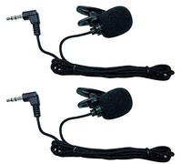 zdyCGTime 3.5mm Audio Male to Mini lavalier Lapel Tie Clip-on Portable Microphone for Mic System,Voice Amplifier,Speakers,Teachers, conferences, speeches,Drama Performances.(2pack/1.1M)