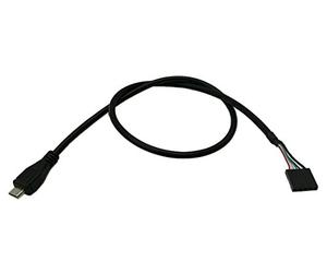 zdyCGTime 50CM micro usb 5pin male to 1x 5Pin Female 0.1" USB header PCB motherboard cable