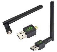 zdyCGTime 600mbps wireless USB adapter,2.4GHz USB2.0 5dBi high gain antenna dual-band wireless network card,Suitable for PC desktops,laptops,compatibleWindows XP/Win 7/Win 8/Win 8.1/Win 10.(1Pack)