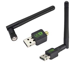 zdyCGTime 600mbps wireless USB adapter,2.4GHz USB2.0 5dBi high gain antenna dual-band wireless network card,Suitable for PC desktops,laptops,compatibleWindows XP/Win 7/Win 8/Win 8.1/Win 10.(1Pack)