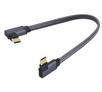 zdyCGTime 90 Degree Left & Right Type C 3.1 Extension Cable Left Angle Type C Male to Right Angle Male Gen 2 4K Video Cord for MacBook Pro 2017,Hub,Laptops,Devices,(Right&Left/M/M-0.3M)
