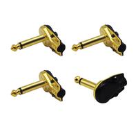 zdyCGTime DIY 6.35MM 1/4" Mono Male 90 Degree Right Angle Pancake Styl