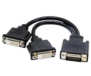zdyCGTime DMS-59 to DVI Splitter Cable Connector For Dual Monitor Setups or as a DVI Adapter Y Cord Dongle-10inch