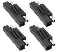 zdyCGTime SAE to SAE Polarity Reverse Adapter,For Quick Disconnect Extension Cable,Solar Panel Power Charger SAE Male to Male Plug Changer Adapter Connectors.4Pack