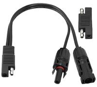 zdyCGTime with SAE Polarity Reversal Adapter plug,12AWG SAE to Solar male female Cable Extension Cable,Solar Panel Photovoltaic Connector Cable,Suitable for RV Solar Connector.(30cm/1Pack)