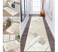 ZDYHMrj Carpet Runners for Hallways Non Slip 60X150CM Hall Runner Rugs Long Hallway Rug Beige Kitchen Runner Washable Carpet Floor Mat for Hallway Entryway Kitchen Room Living Room
