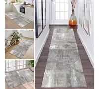 ZDYHMrj Carpet Runners for Hallways Non Slip 60X250CM Hall Runner Rugs Long Hallway Rug Grey Kitchen Runner Washable Carpet Floor Mat for Hallway Entryway Kitchen Room Living Room