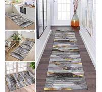 ZDYHMrj Carpet Runners for Hallways Non Slip 70X240CM Hall Runner Rugs Long Hallway Rug Gold Kitchen Runner Washable Carpet Floor Mat for Hallway Entryway Kitchen Room Living Room