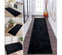ZDYHMrj Carpet Runners Non Slip Long Hallway Hall Runner Rugs Black Green 40X240CM Kitchen Floor Mat Washable Area Rug Runner for Entryway Living Room Bedroom Floor Mat